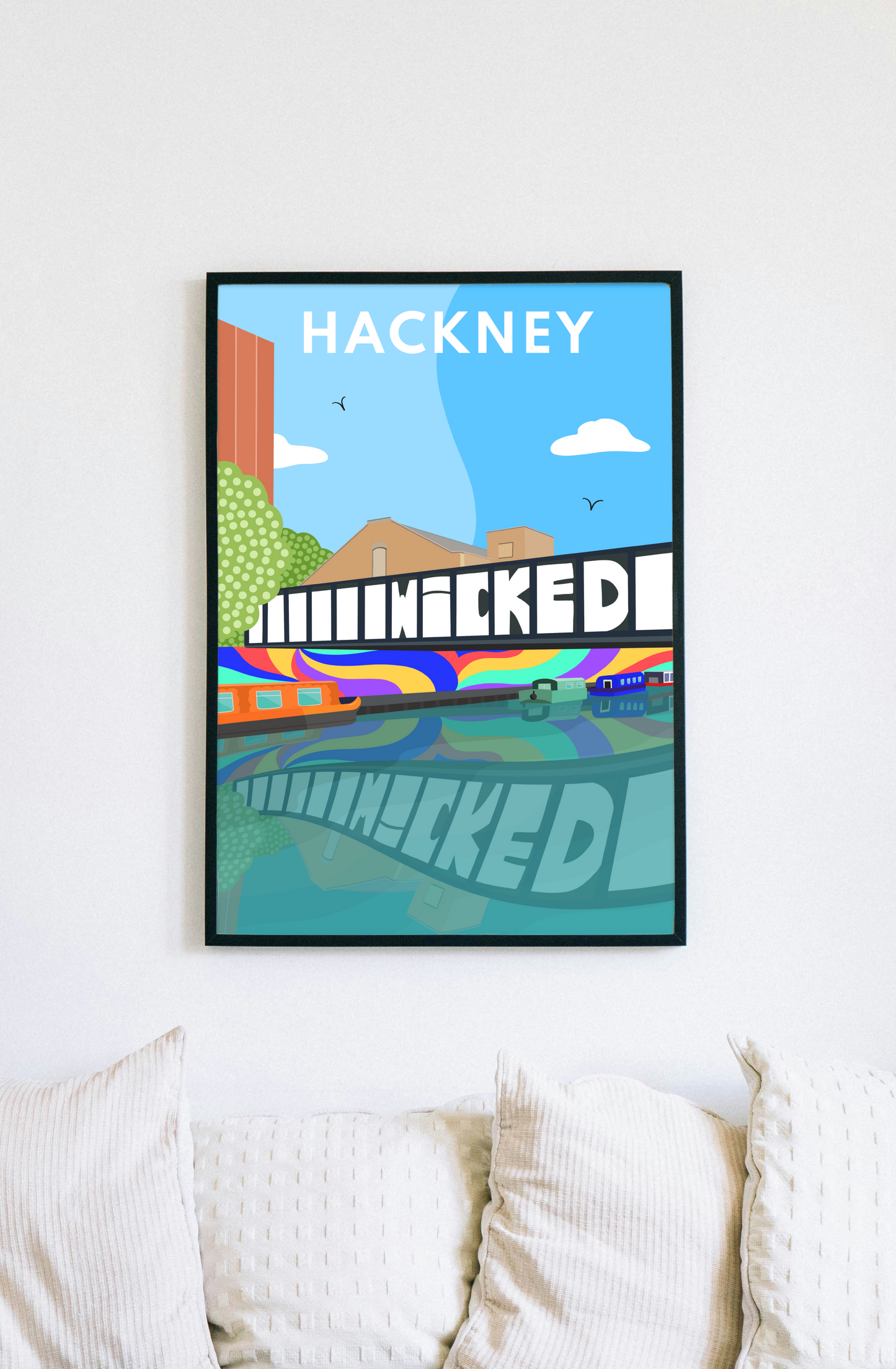 The Cats Back, Wandsworth, Art Print