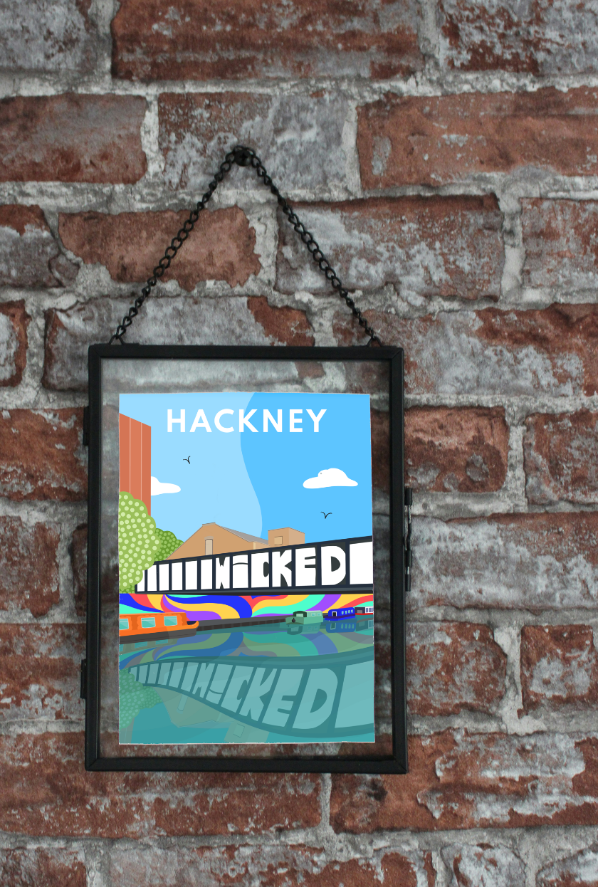 The Cats Back, Wandsworth, Art Print