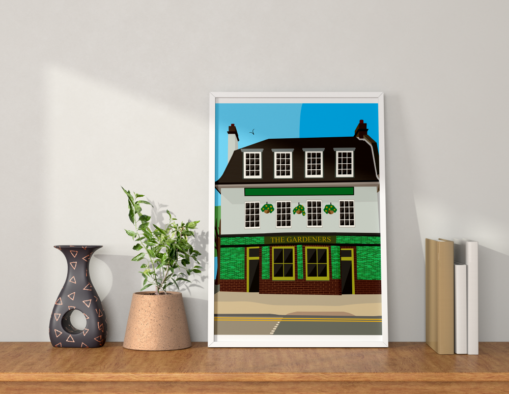 The Gardeners, Southfields, Art Print