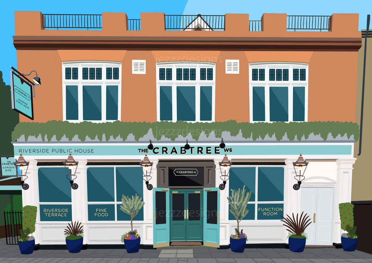 The Crabtree, Fulham, London - Art Print