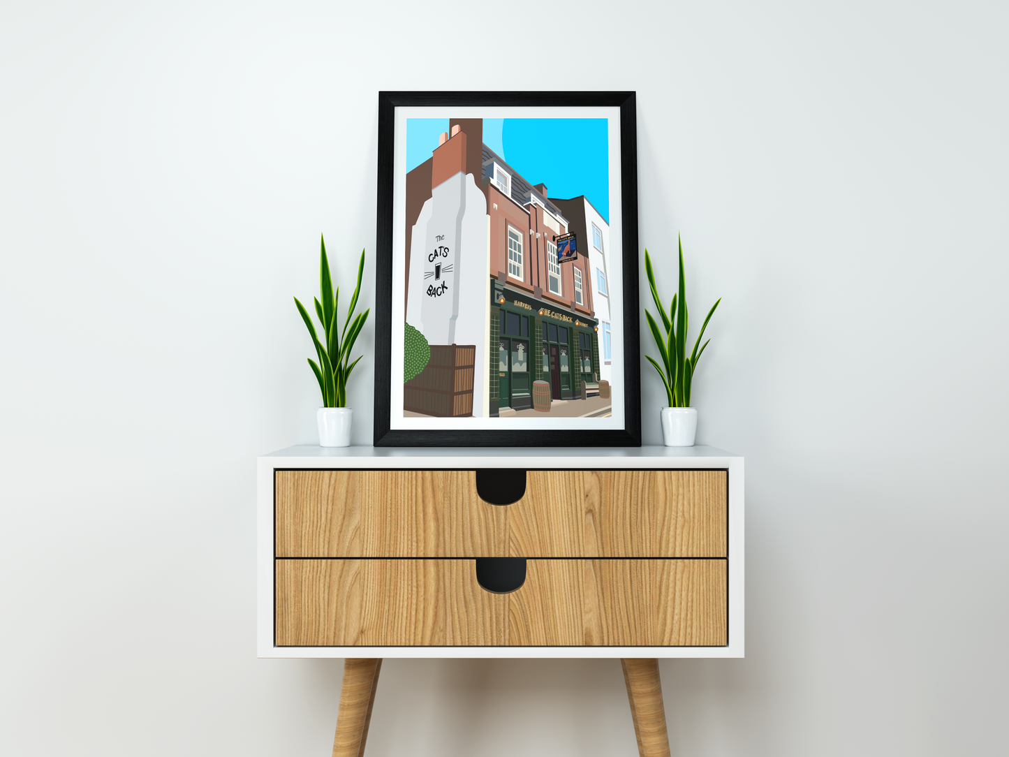 The Cats Back, Wandsworth, Art Print