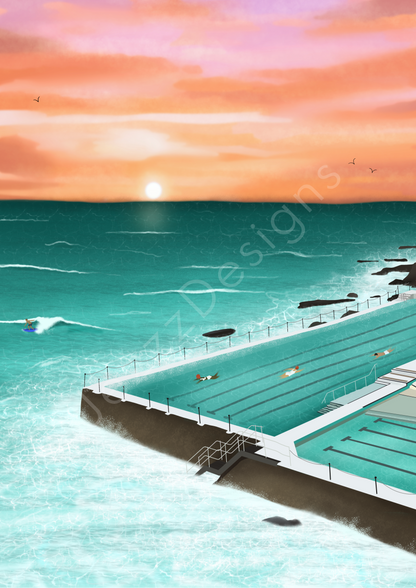Bondi Icebergs, Sydney - Art Print