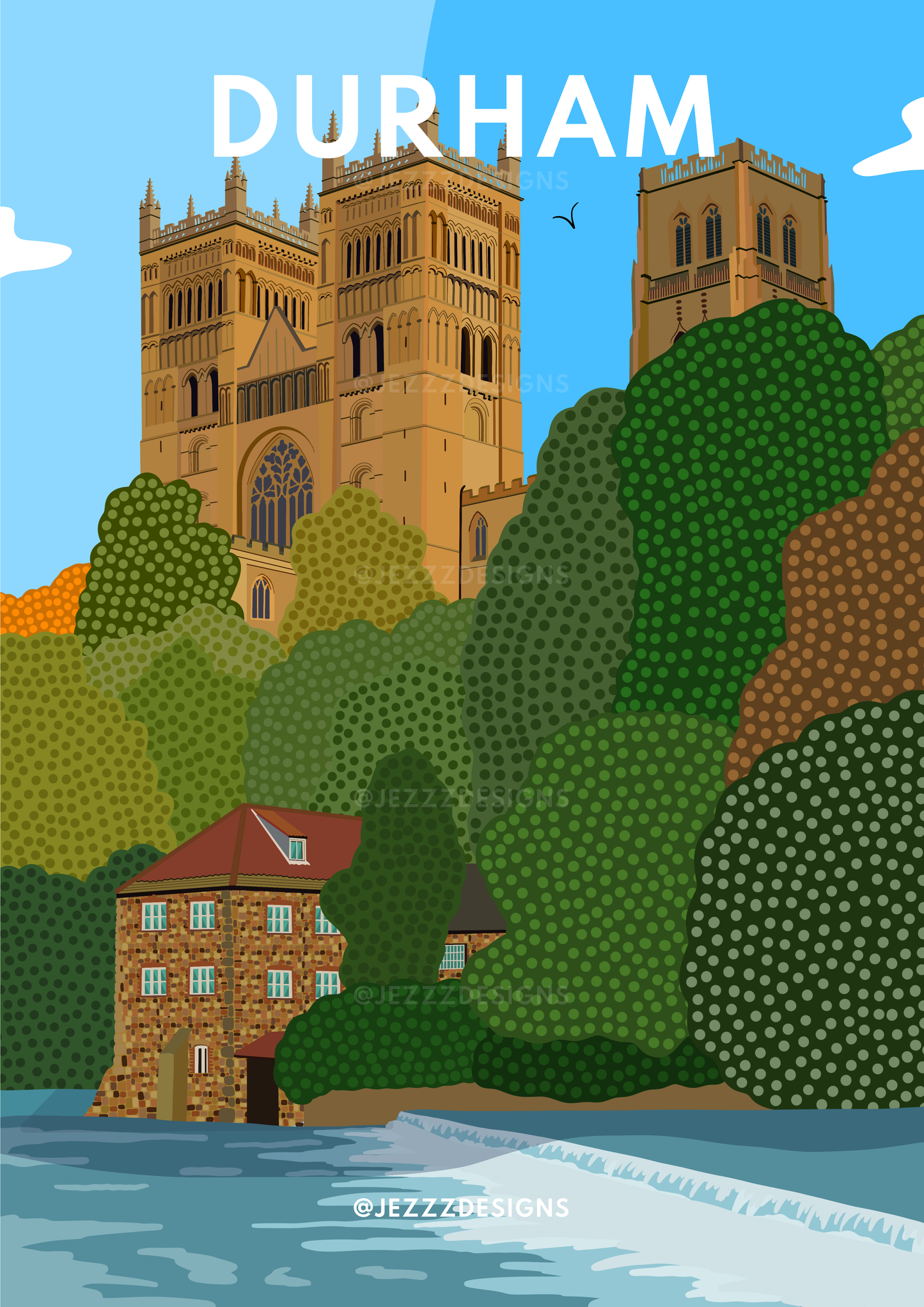 Durham Art Print - Durham Cathedral