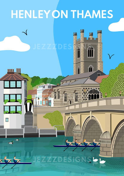 Henley On Thames - Art Print