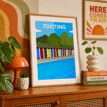 Tooting Bec Lido - Art Print