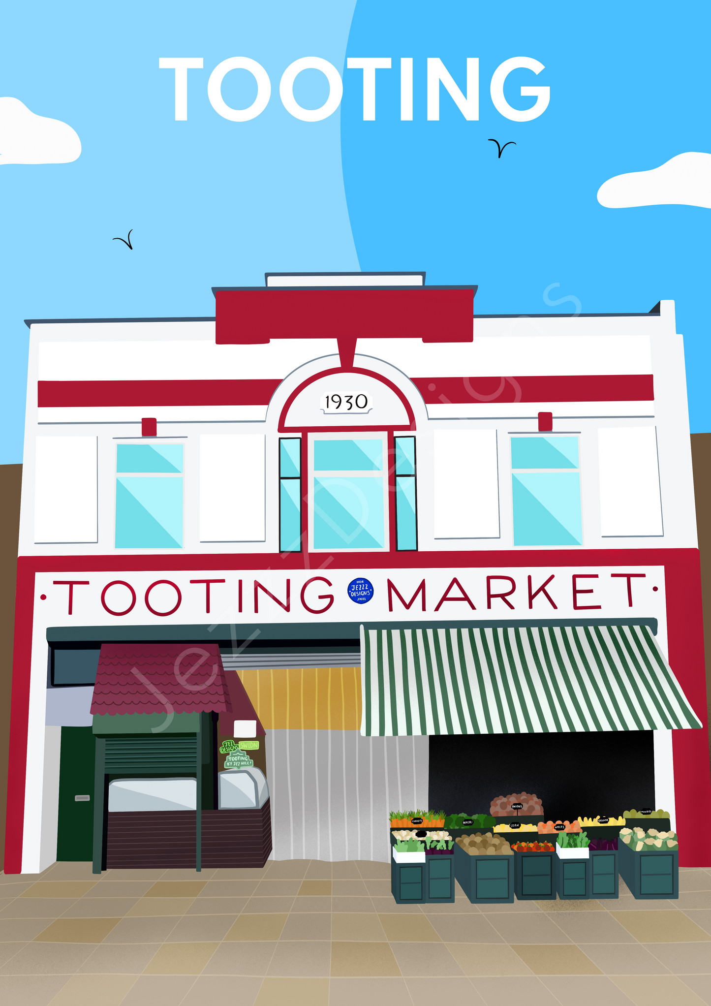 Tooting Broadway Market - Art Print