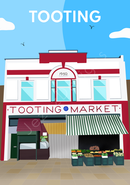Tooting Broadway Market - Art Print