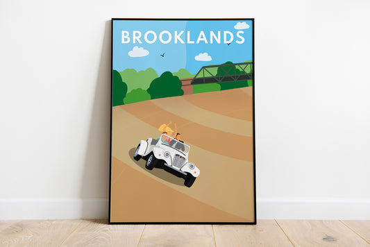 Brooklands racetrack,  Weybridge - Digital Art Print