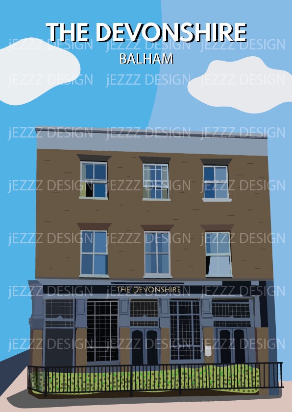 The Devonshire, Balham Digital Print