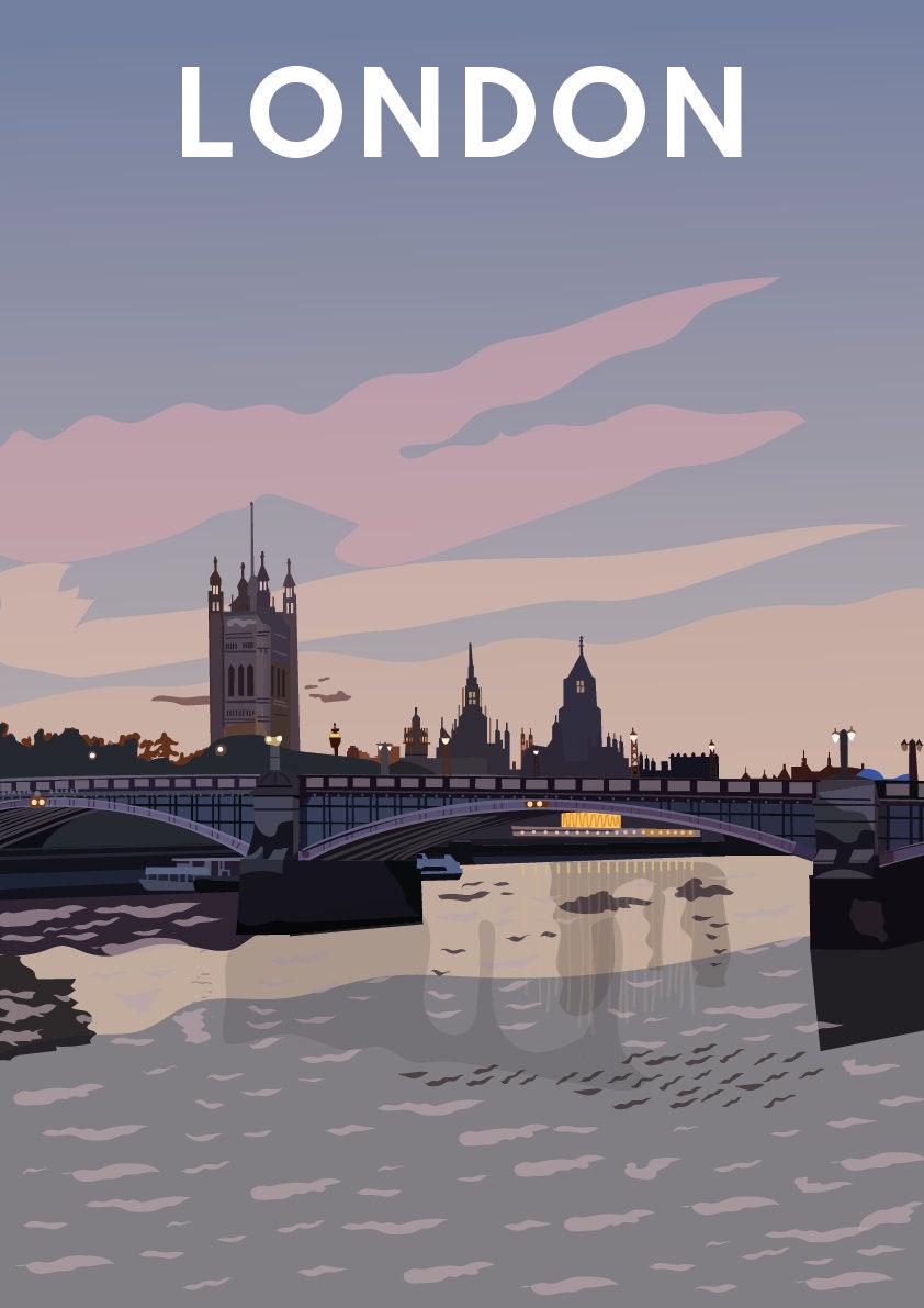 London Print - Lambeth Bridge