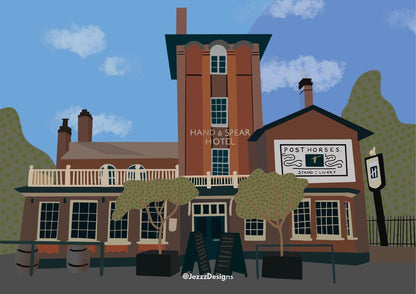 The Hand & Spear, Weybridge - Digital Print