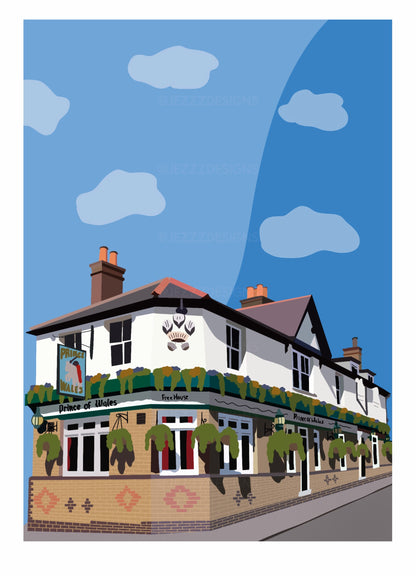 Prince Of Wales, Weybridge - Digital Print