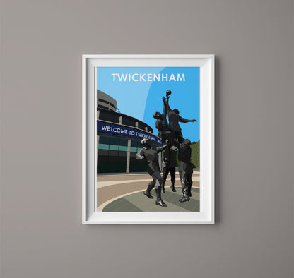 Twickenham Stadium, Art Print