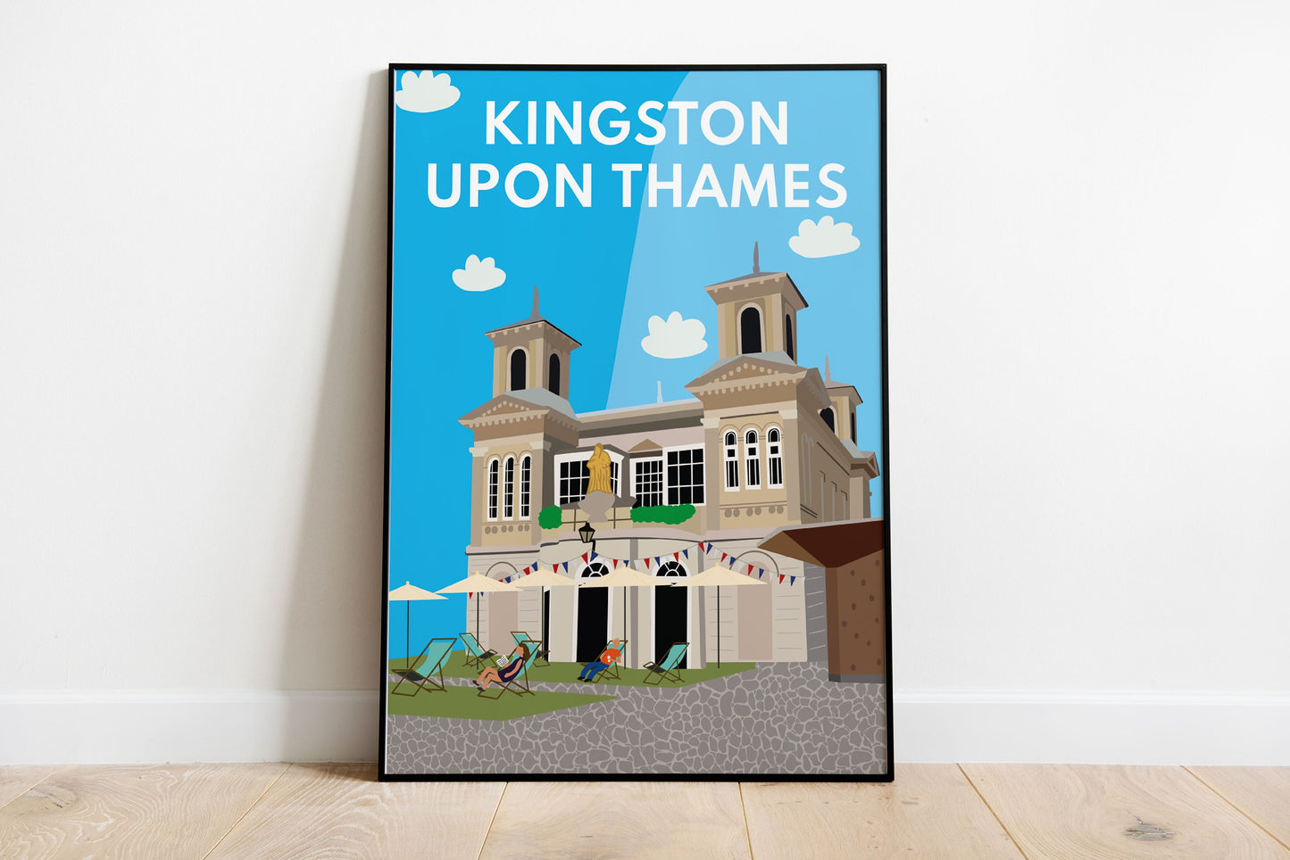 Kingston Upon Thames, Market Square - Digital Art Print