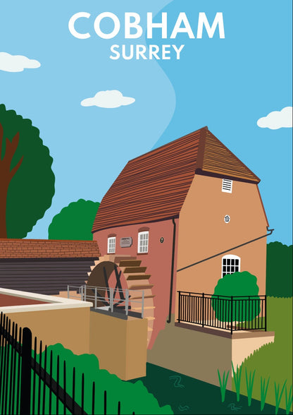 Cobham Mill, Surrey - Digital Print