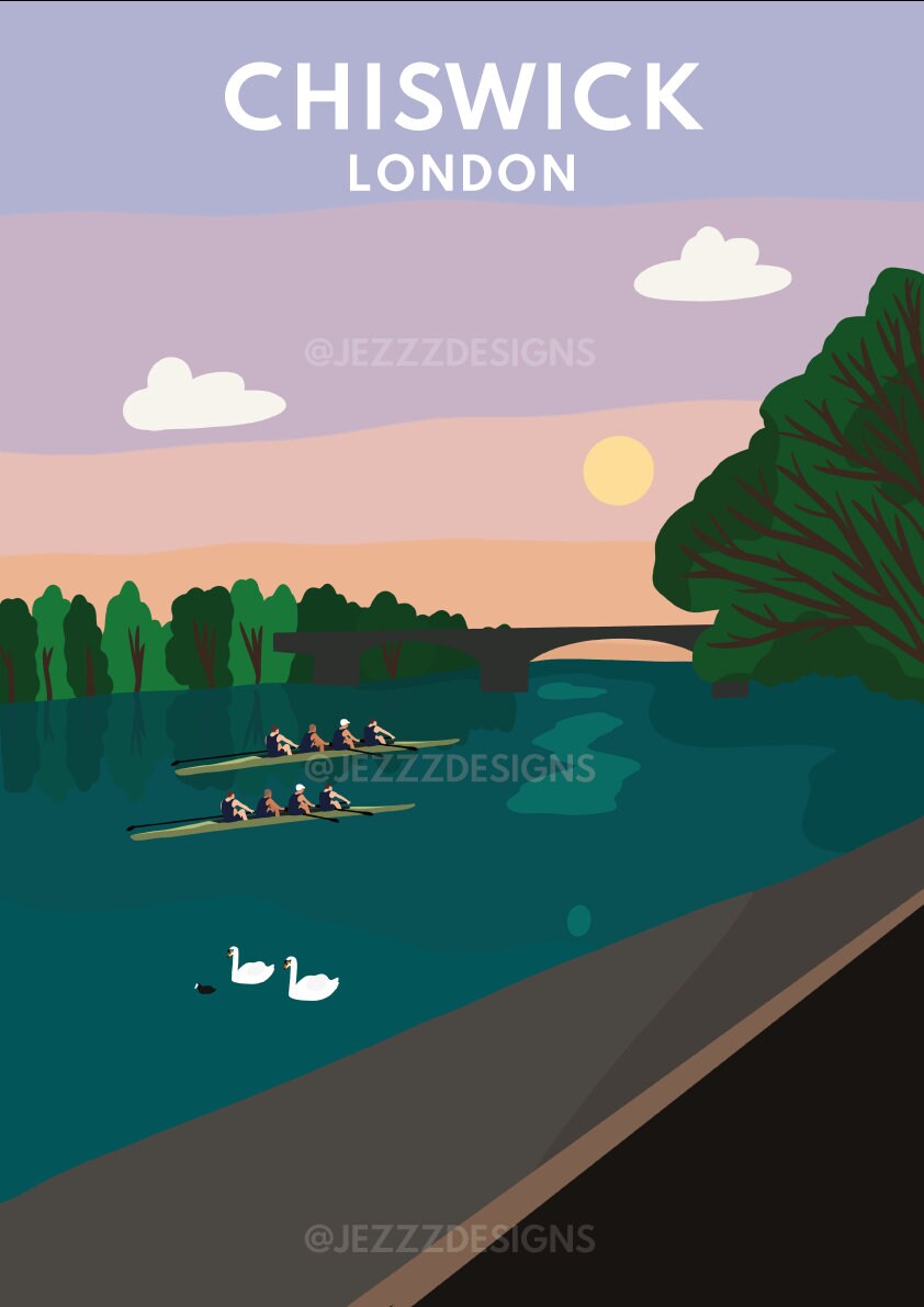 Chiswick River - Digital Art Print