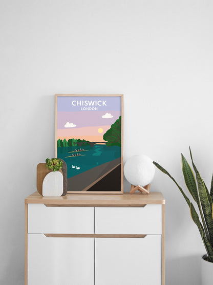 Chiswick River - Digital Art Print