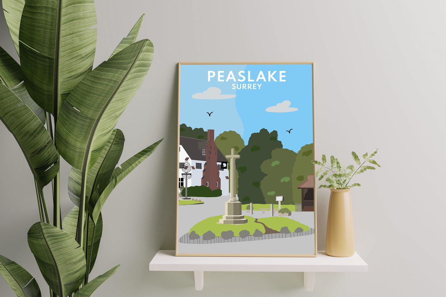 Peaslake, Surrey - Digital Art Print