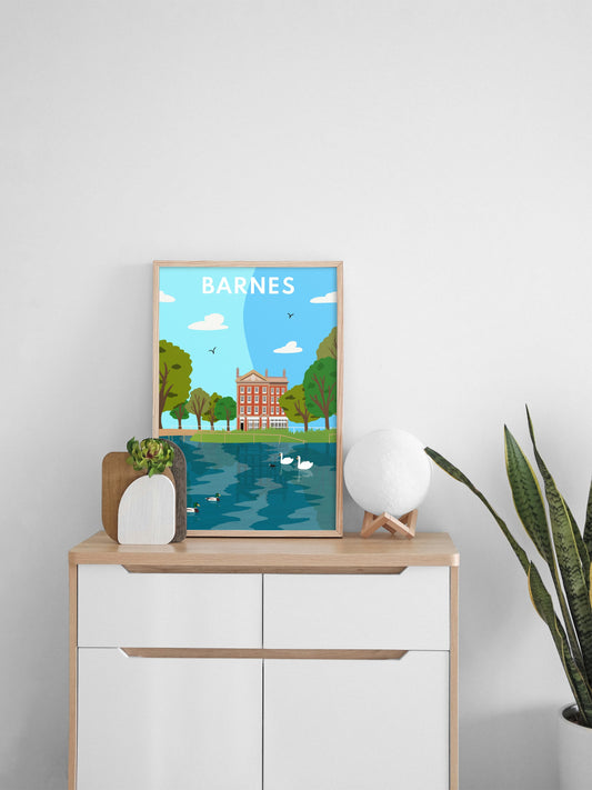 Barnes Pond - Graphic Art Print