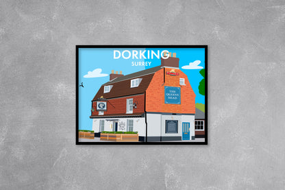 The Queens Head, Dorking - Digital Art Print