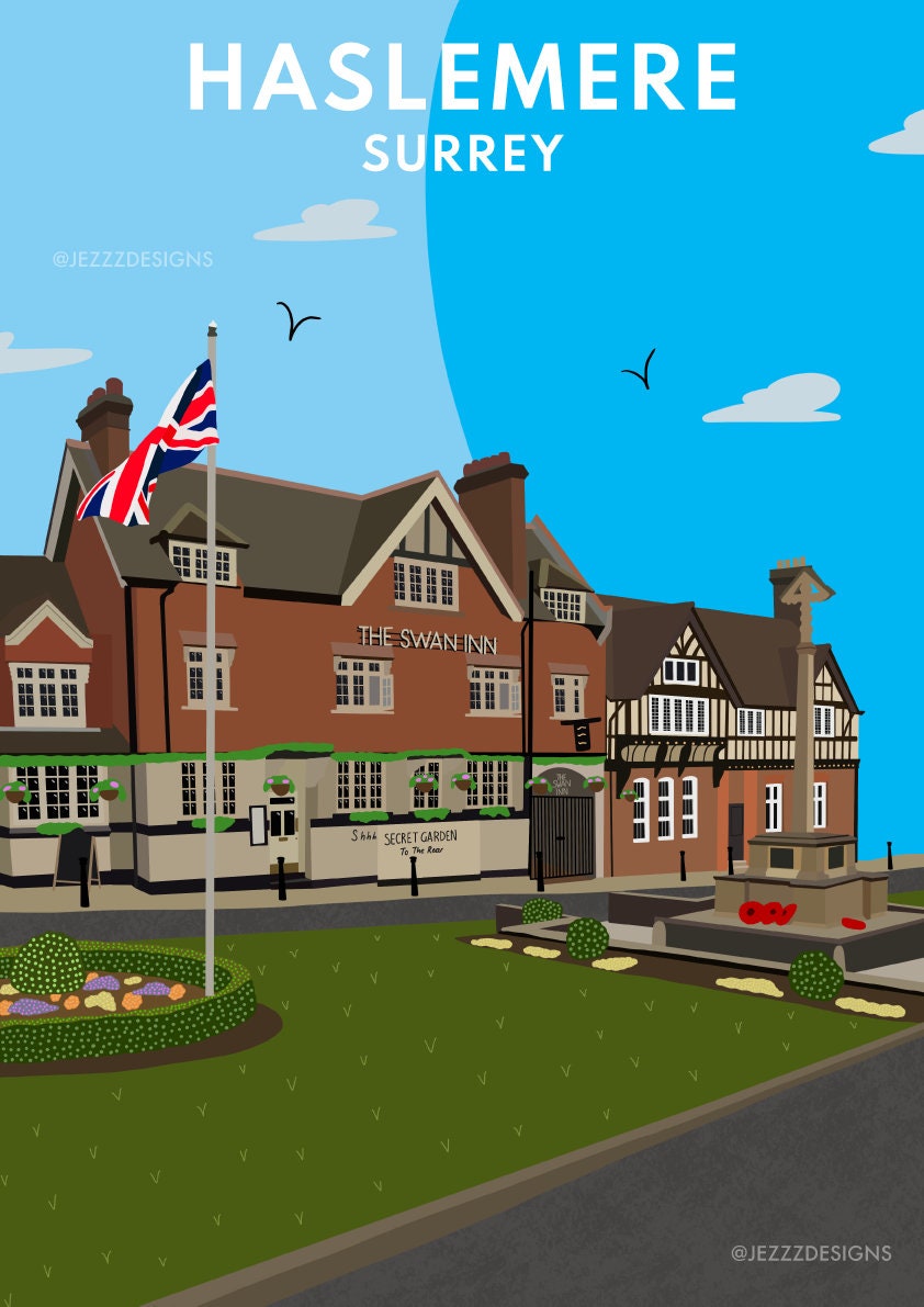 Haslemere, Surrey - Digital Art Print