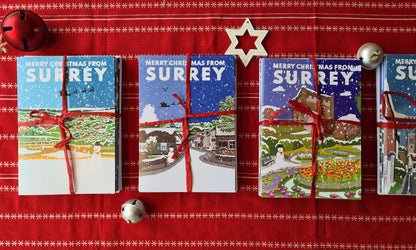 Surrey Christmas Cards  (Shere, Box Hill, Guildford, Shere & Farnham)