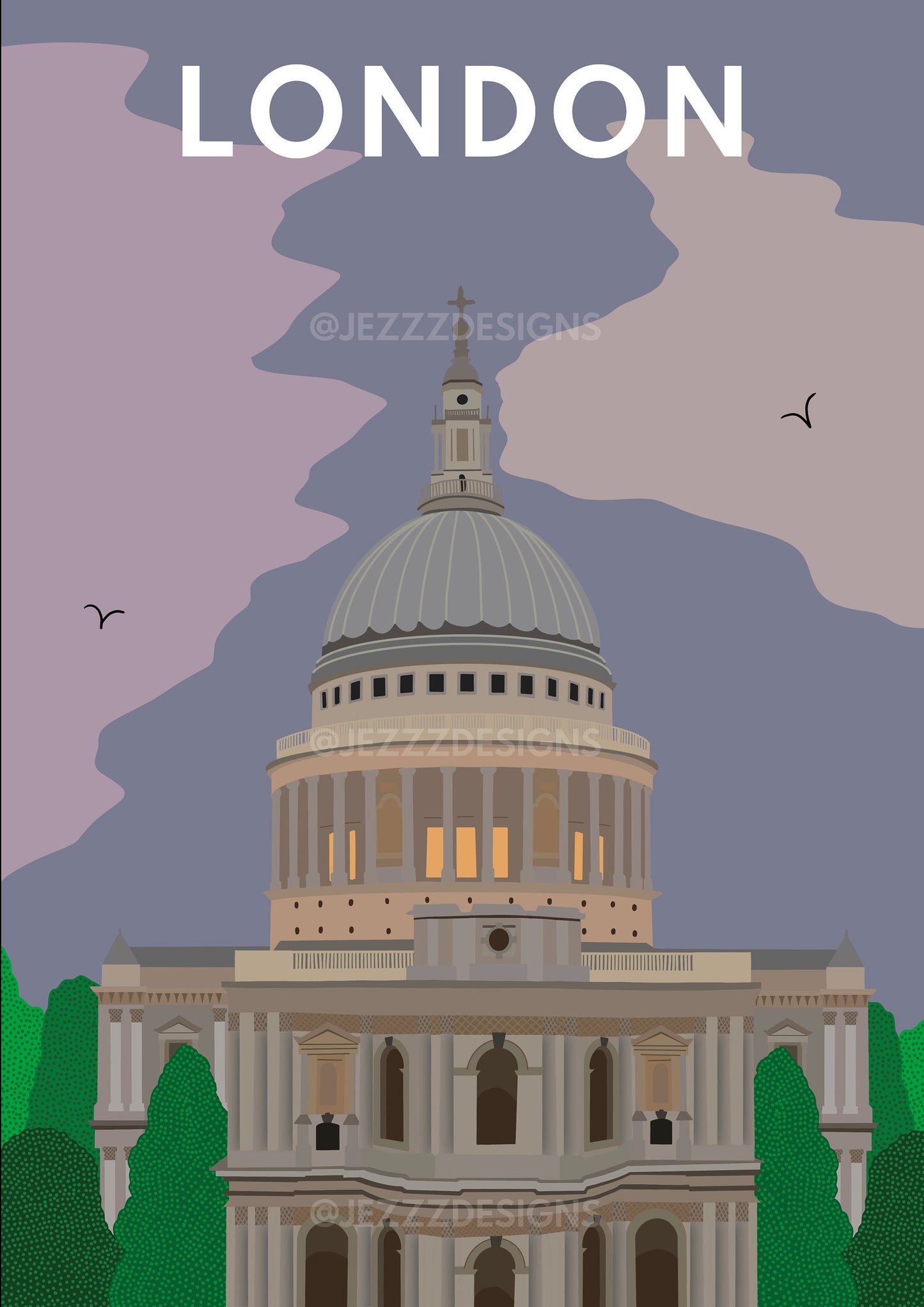 London, St Pauls- Digital Art Print