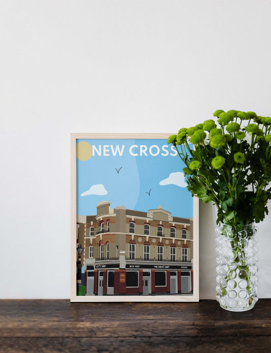 The White Hart, New Cross - Graphic Art Print