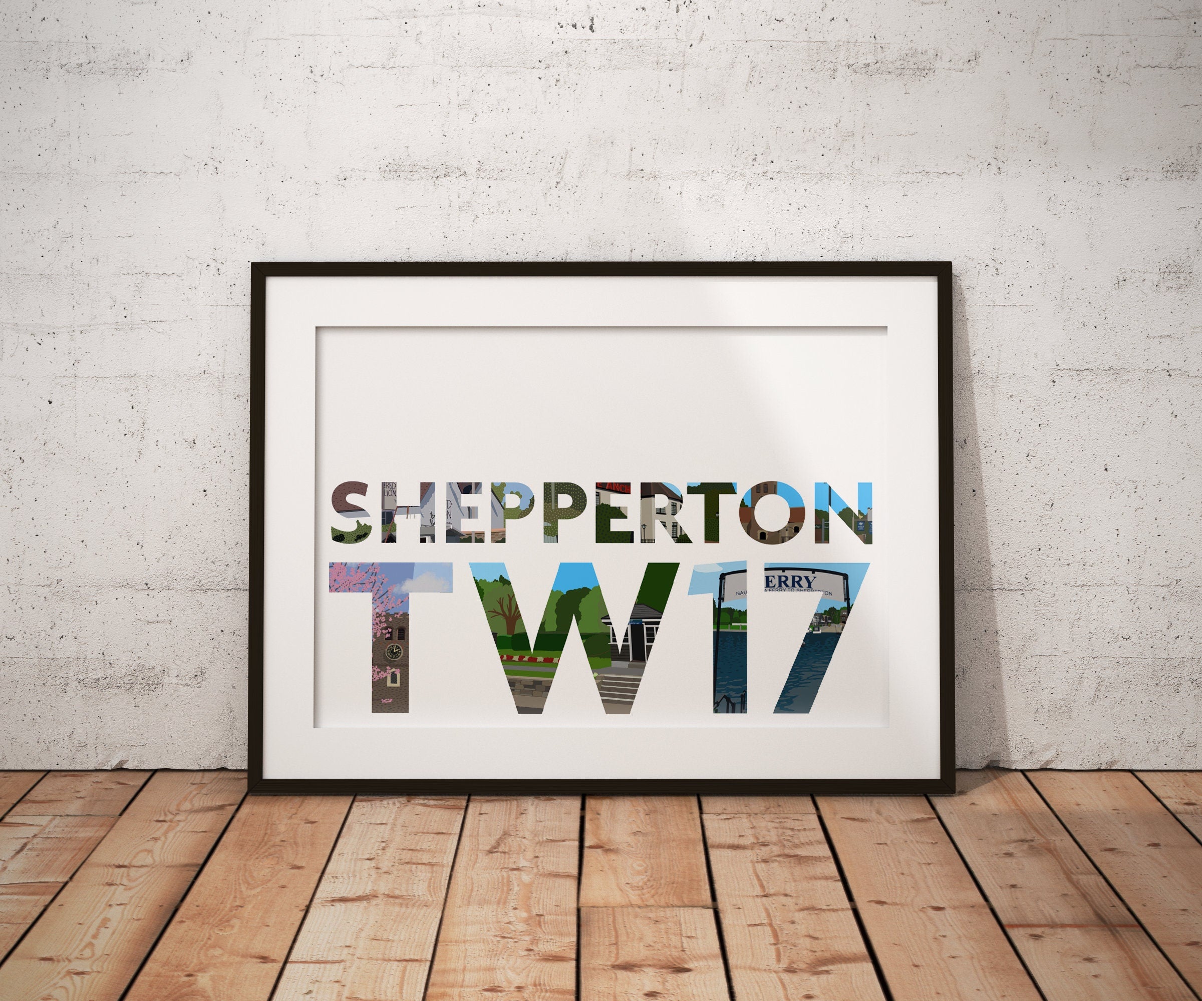 Shepperton Signs Shepperton TW17, Illustrated Type - Digital Print – JezzzDesigns ...