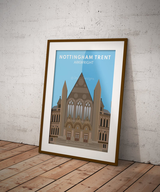 Nottingham Trent University, City Campus Arkwright - Art Print