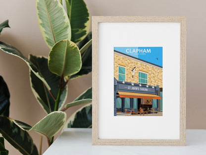 St Johns Tavern Pub - Clapham Junction, Art Print